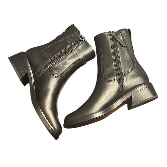 Franco Sarto Black Leather Ankle Boots(Size 7M) - Picture 5 of 9